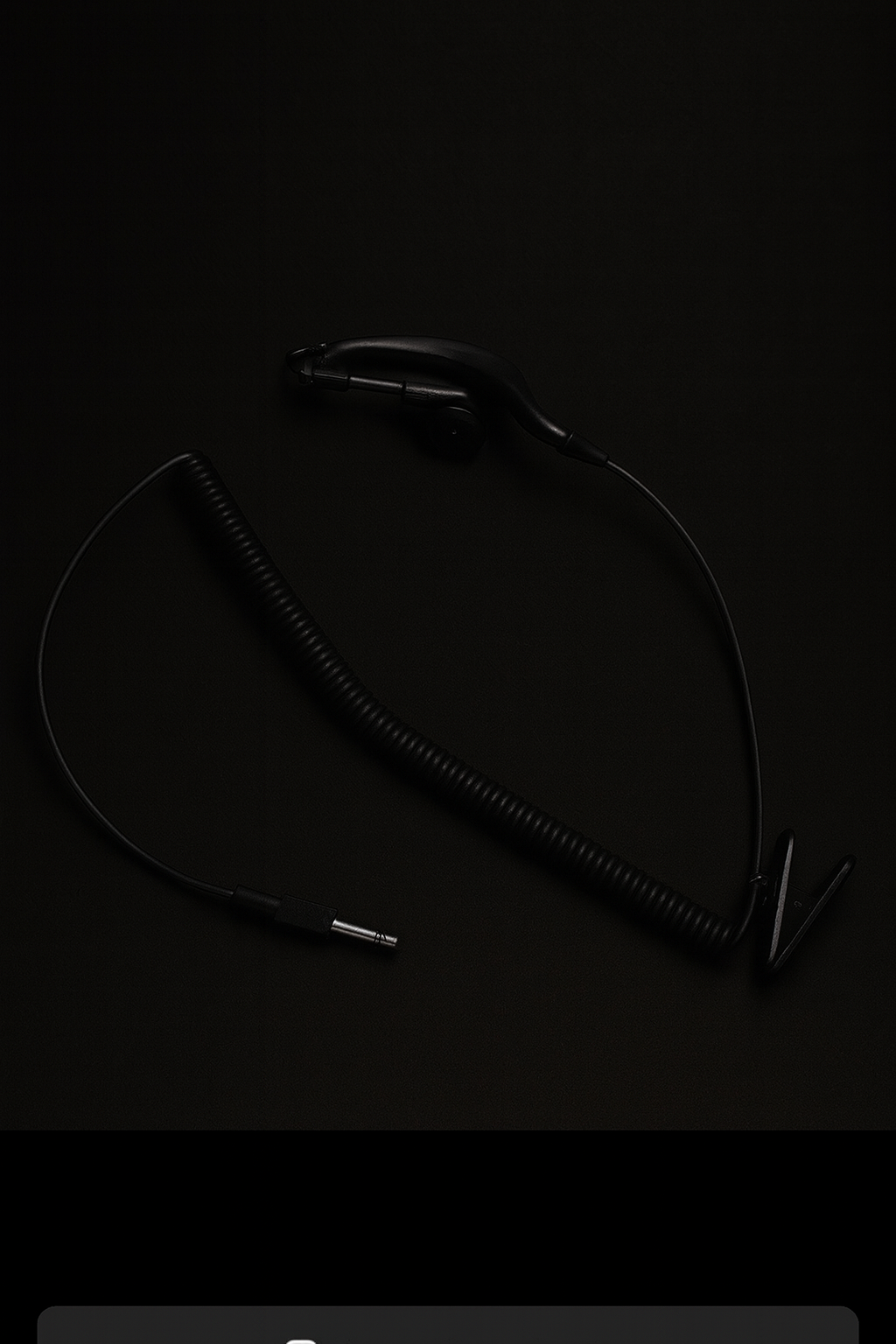 3.5MM Single Ear Hook Wired Headset for Walkie-Talkies