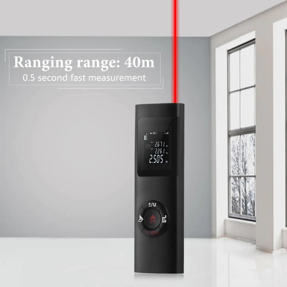 Mini Laser Distance Measure with Backlit LCD β 40m Range ππ¦
