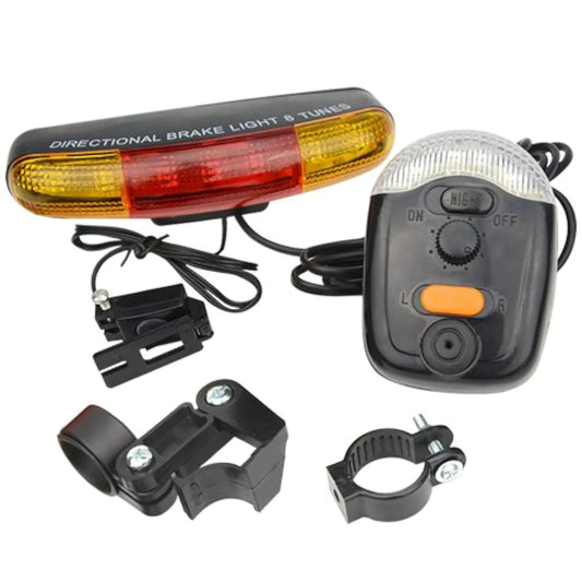 Bike Tail Light with Turn Signals & Horn