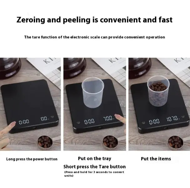 High-Precision Coffee Scale with Timer – Perfect Brew Every Time ☕⚖️