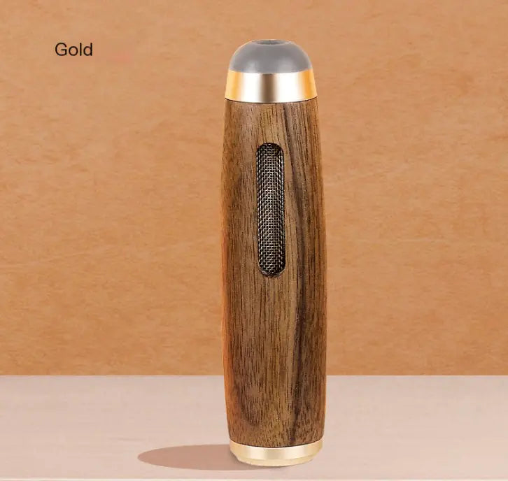 Walnut Wood Cigarette Holder with Mini Ashtray – Eco-Friendly & Stylish