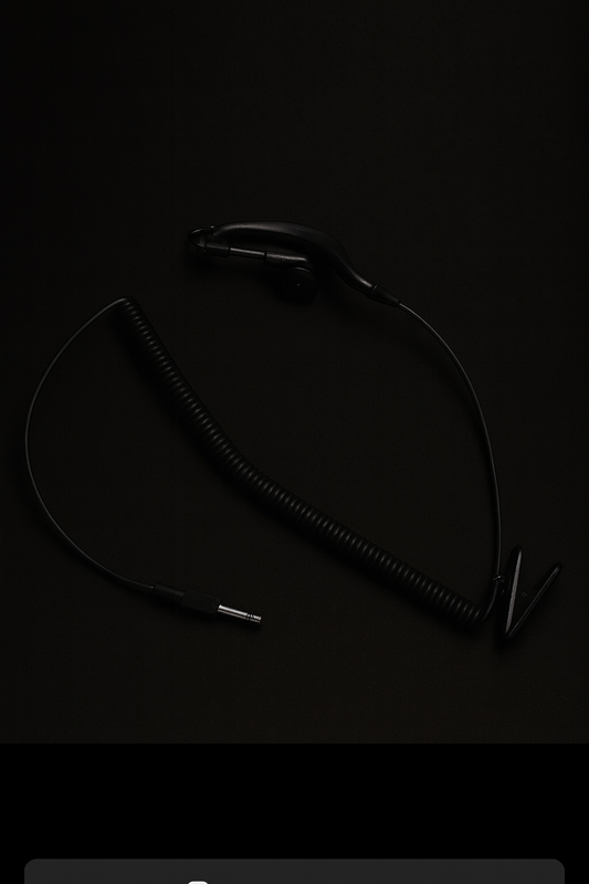 3.5MM Single Ear Hook Wired Headset for Walkie-Talkies