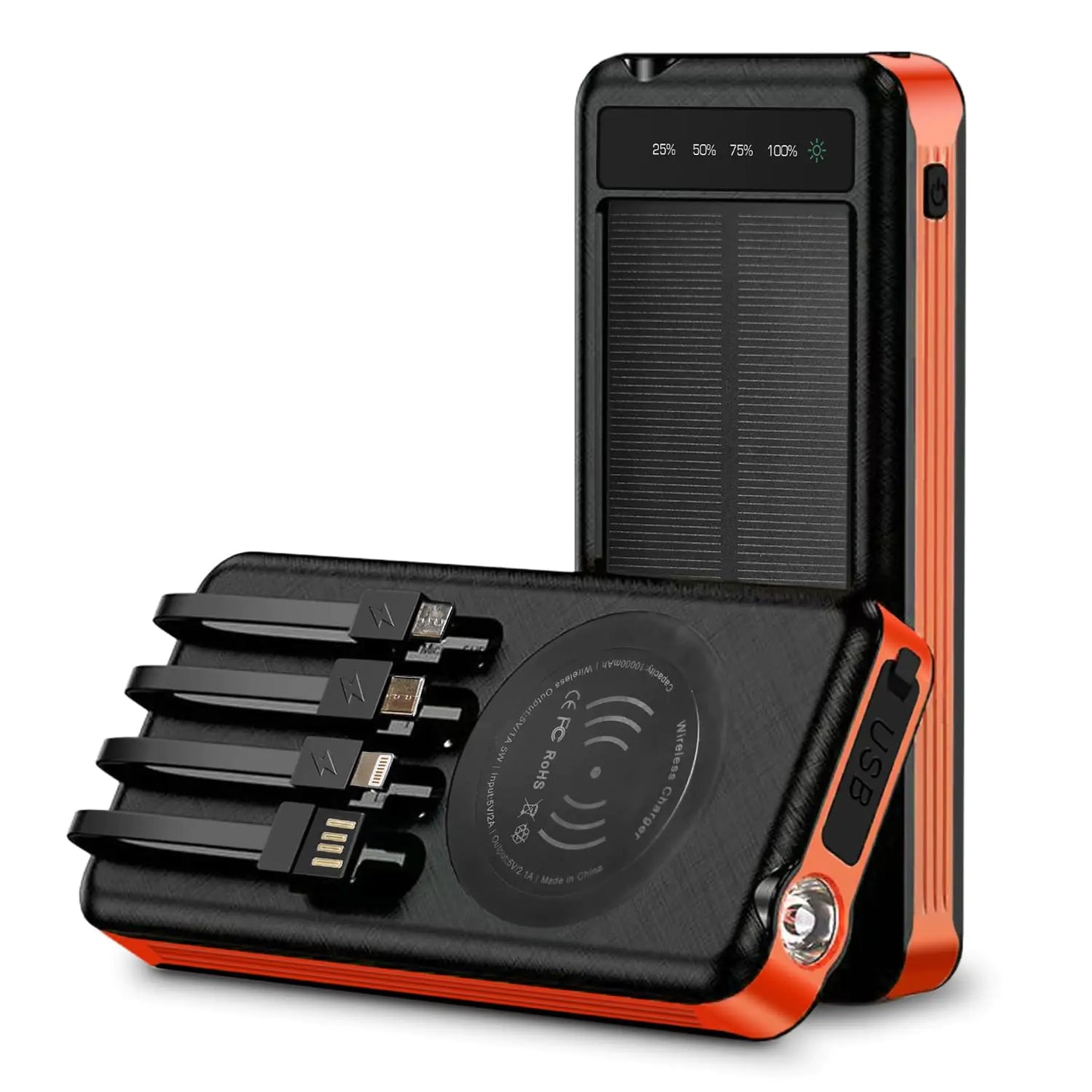 Solar Power Bank 10000mAh Waterproof