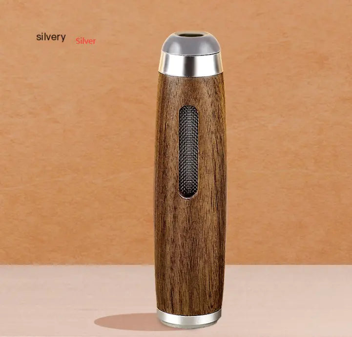Walnut Wood Cigarette Holder with Mini Ashtray – Eco-Friendly & Stylish